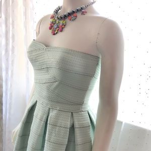 Strapless Vintage  Tiffany colored  bondage dress